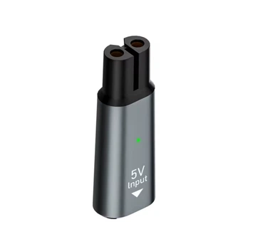 Переходник-адаптер Brangdy Type-C 5V Silver для зарядки триммера Philips OneBlade QP2724, QP2834, QP1424, QP1924, QP4631