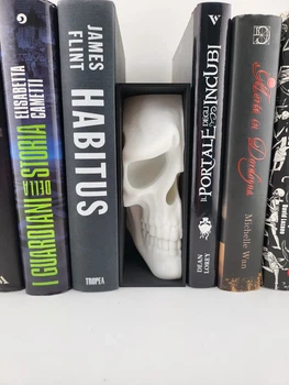Книжковий уголок Book Nook класичний череп білий. Aivory