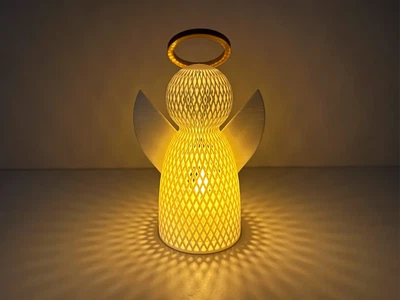 Різдвяний світильник нічник ангел ажурний LED-свічки. Aivory