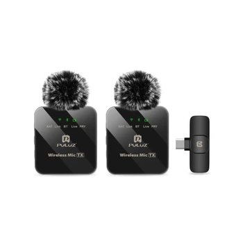 Микрофон Puluz для телефону приймач Type-C і два мікрофони (m491070)