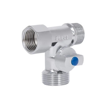 Кран приладовий триходовий 1/2"х3/4"х1/2" кульовий Thermo Alliance Forte SF186W152015