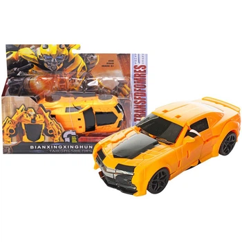 Игрушка трансформер Bumblebee 17 см – робот Бамблби желтый, превращающийся в авто