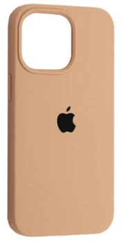 Чохол Silicone Premium case MagSafe з захистом камери та дисплея для iPhone 13 та iPhone 14 Full Protective desert gold 0941