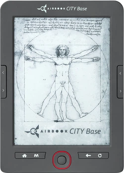 Электронная книга AirOn AirBook City Base Grey; 6" (800х600) E Ink Carta, ОЗУ 128 МБ, 4 ГБ встроенная + microSD до 32 ГБ, 1500 мАч, 164 х 116 х 8.6 мм, 160 г, серый