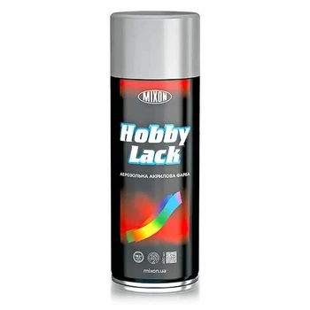 Фарба металік в балончиках 400мл Hobby Lack Хром