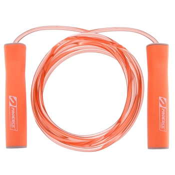 Скакалка скоростная с подшипником и PVC жгутом с силиконовыми ручками Zelart Esce Fit 1947 оранжевая