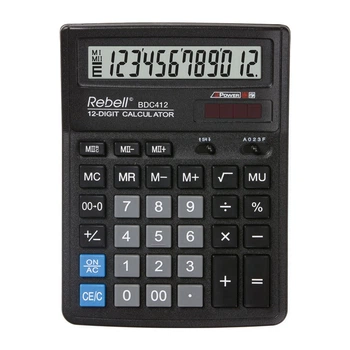 Калькулятор бухгалтерский Rebell BDC 412