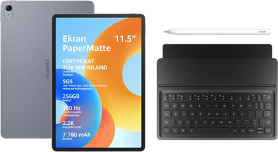 Tablet Huawei MatePad 11.5" PaperMatte 2 Gen Wi-Fi 8/256GB Space Gray (4047443538413)