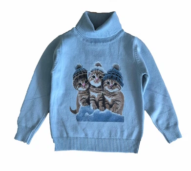 Гольф для хлопчика в'язання блакитний Арт. 3242 Lizi Kids 92р