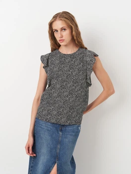 Блузка женская Stradivarius 2013408001 S Черная (KC1000000037534)