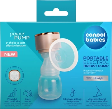 Електричний молоковідсмоктувач Canpol Babies PowerPump портативний (20/107)