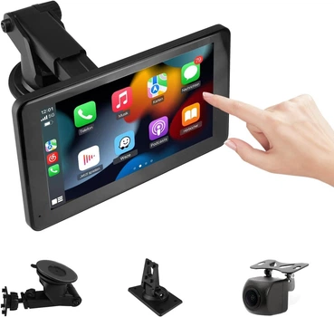 Автомагнитола GREENAUTO / 7" / Сенсорная / Apple CarPlay / Android Auto / Bluetooth / WI-FI / GPS / USB / AUX / TF slot