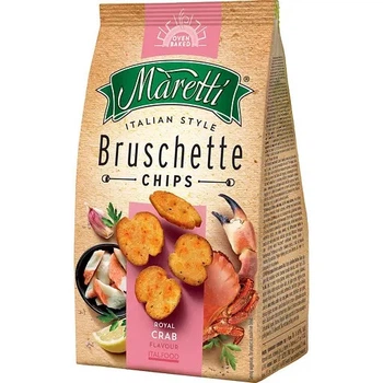 Брускетти Maretti Bruschette Chips Royal Crab XXL 140 г