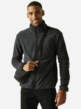 Толстовка на флисе, на молнии мужская Regatta Aidey Fleece RMA670-800 S Черная (5063516099963)