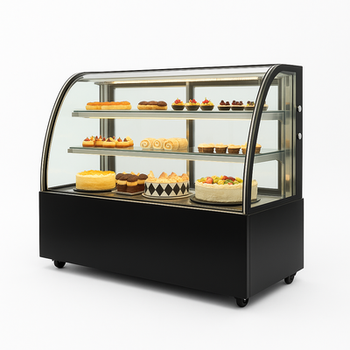 Витрина холодильная HURAKAN hkn-lpd150 black (0.9 м, круглая)