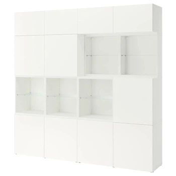 Поєднання з дверима ІКЕА BESTÅ 240x42x231 см Lappviken White (s09612086)