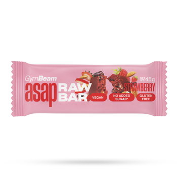 Батончик ASAP Raw 45 g полуниця - GymBeam ASAP