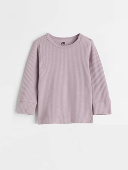 Лонгслив H&M 74см светло сиреневый 9108671351