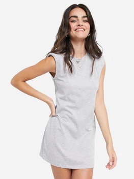 Платье-футболка летнее женское Stradivarius 6350583210a M Серое (KC1000000038295)
