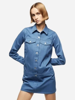 Платье-рубашка короткое женское Zara 5252080400a XS Синее (KC1000000038701)