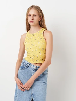 Топ жіночий Stradivarius 2546990310 L Жовтий (KC1000000037713)