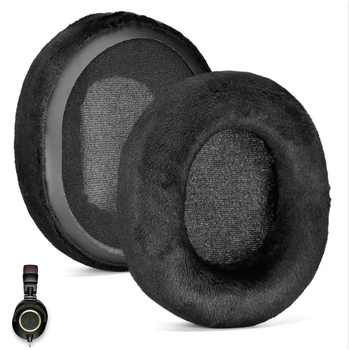 Амбушюры велюровые Audio-Technica ATH M20x, M30, M30x, M40x, M50, M50x, SX1
