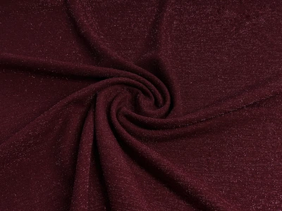 Тканина Креп дайвінг люрекс, бордовий, пог. м. (с34, 2506058C, цв2)