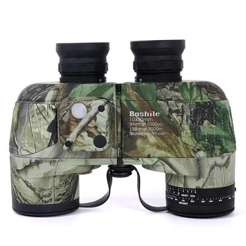 Бінокль Boshile 10X50 pro version Admiral Camo з далекомірною сіткою для полювання та риболовлі камуфляжний оптичний прилад (IS-OP_22-G)
