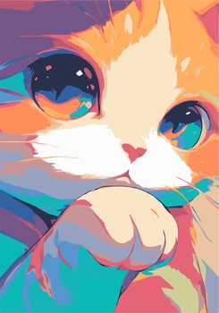 Картина за номерами Riviera Blanca Star Cat 28x40 см (RB-1212)