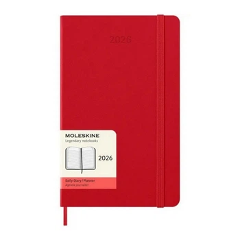 Щоденник Moleskine 2026 середній, тверда обкл., червоний (DHF212DC3Y26)