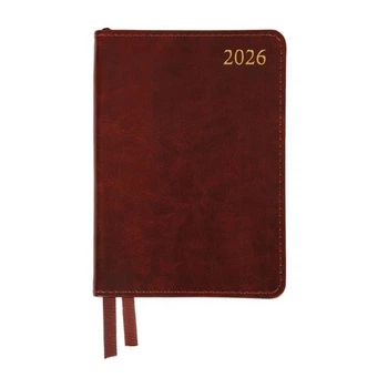 Ежедневник Leo Planner 2026 карманный Aldento, интегральный, коричневый (252674)