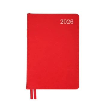 Ежедневник Leo Planner 2026 City, твердый, красный (252666)