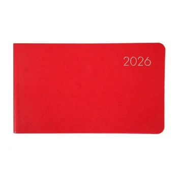 Еженедельник Leo Planner 2026 карманный Glory, красный (252652)