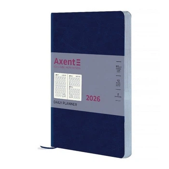 Ежедневник Axent 2026 Partner City Soft, 145x210 мм, синий (8821-26-02-A)