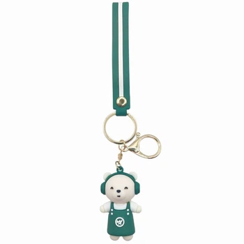 Брелок для ключей BiBi Toys "Медвежонок в наушниках" силиконовый (762916BT)