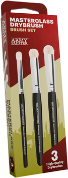 Набір пензлів The Army Painter Masterclass Drybrush Brush Set 3 шт (5713799506503)