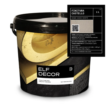Воск силаполимерный ELF DECOR FINITURA CASTELLO декоративный 1л