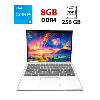 Ноутбук-трансформер HP Elite x2 G4 / 13.3" (3000x2000) IPS Touch / Intel Core i5-8265U (4 (8) ядра по 1.6 - 3.9 GHz) / 8 GB DDR4 / 256 GB SSD / Intel UHD Graphics / WebCam б/в