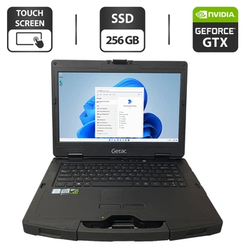 Защищенный ноутбук Getac S410 G2 / 14" (1366x768) TN Touch / Intel Core i7-8650U (4 (8) ядра по 1.9 - 4.2 GHz) / 16 GB DDR4 / 256 GB SSD / nVidia GeForce GTX 1050, 4 GB GDDR5, 128-bit / DVD-ROM б/у