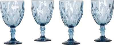 Zestaw kieliszków Homla LUNO do wina niebieskie 340 ml 4 szt (5906496748202)