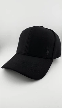 Бейсболка Тракер с вышивкой Ralph Lauren Polo черная утепленная шерсть на флисе S (55/56)
