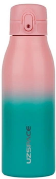 Термос Uzspace Iron Gradient Waterboottle 4203 600 мл рожево-блакитний