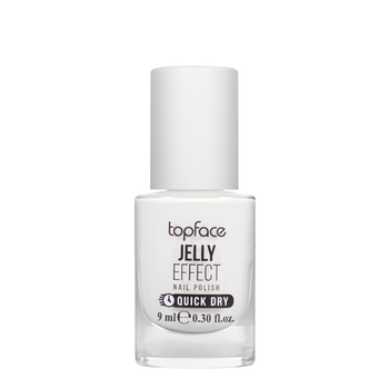 Лак для нігтів topface Jelly Effect Nail Polish швидковисихаючий № 02 Білий (PT110)