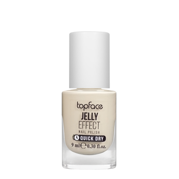Лак для нігтів topface Jelly Effect Nail Polish швидковисихаючий № 18 Блідий бежевий (PT110)