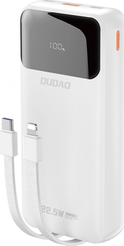 Powerbank Dudao K15Pro 20000 mAh 22.5W White (6977196682447)