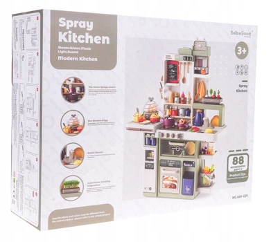 Zestaw zabawek Beibe Good Mega Kuchnia Interaktywna + Akcesoria 88 elementów (5903864958744) (955555911374682) - Outlet