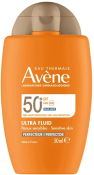 Сонцезахисний флюїд для обличчя Avene Eau Thermale Ultra Fluid Perfector SPF 50+ 50 мл (3282770392692) (955555911716759) - Уцінка