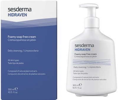 Пінистий крем для вмивання Sesderma Hidraven 300 мл (8470003643153) (955555909942441) - Уцінка
