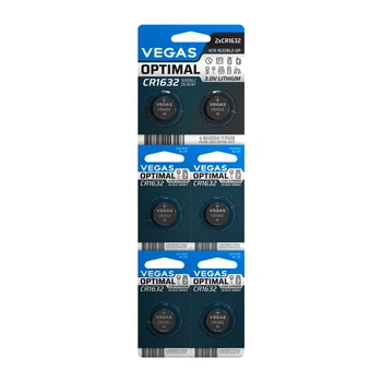 Батарейки Vegas CR 1632 Lithium VСR-1632BL6-OP 1 шт
