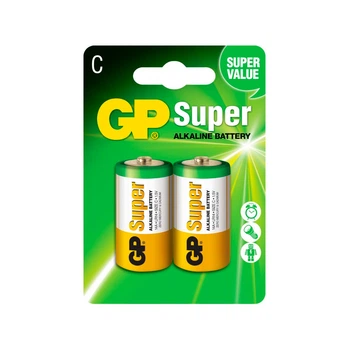 Батарейка GP SUPER ALKALINE 14A-2UE2 LR14 C 1,5V 2 шт